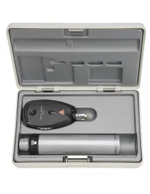 HEINE BETA 200S LED Ophthalmoskop Set mit Ladegriff im Etui