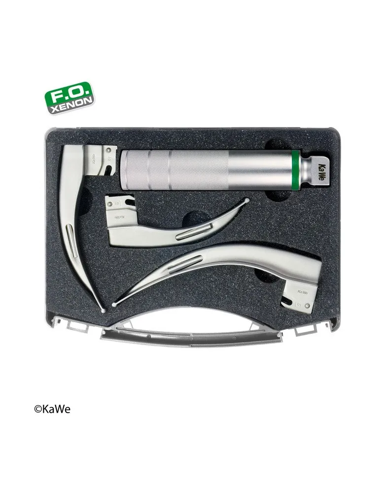 Kit de laryngoscope KaWe Macintosh F.O. pour adultes