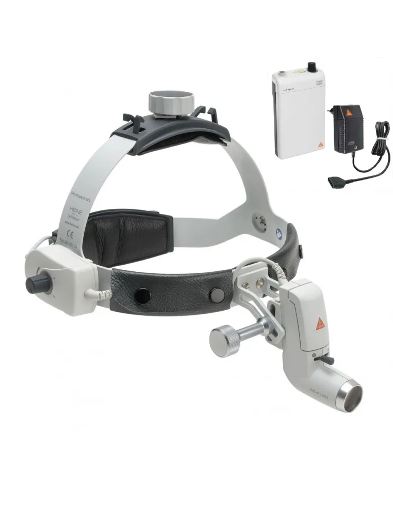 Kopfleuchte HEINE ML4 LED mit mPack und Steckertrafo