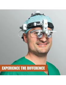 HEINE ML4 LED Lampe Frontale Kit 7 avec loupes HR 2.5x / 420mm