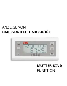 Personenwaage mit Längenmessstab ADE M320600-01MZ