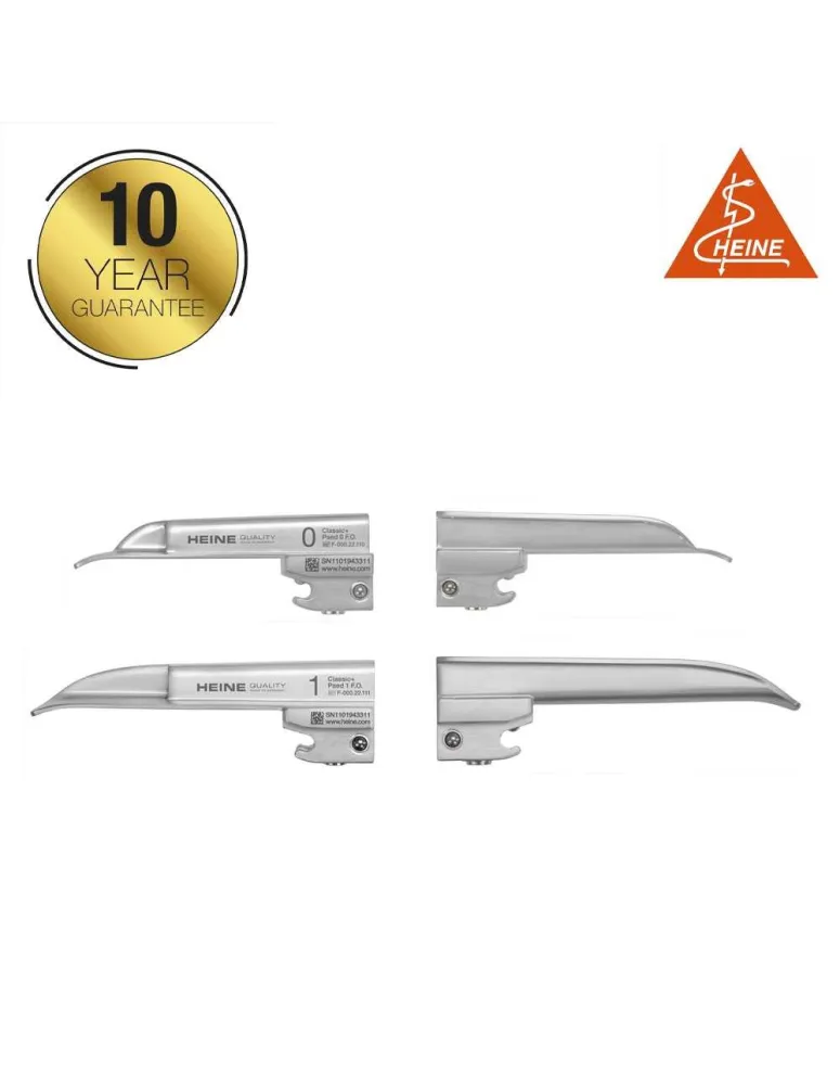 Lames de laryngoscope HEINE Classic+ F.O. Paed Lames de laryngoscope HEINE Classic+ F.O. Paed