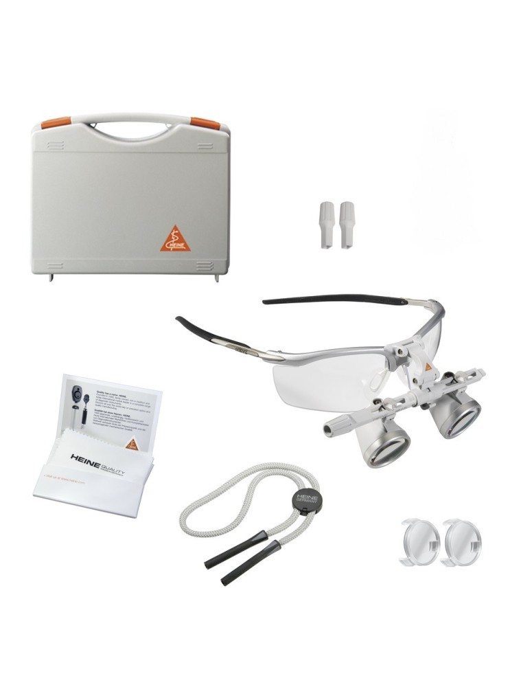 HEINE HR 2,5x Binokularlupen Set auf S-FRAME