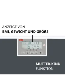 ADE M320600 Personenwaage und BMI-Funktion