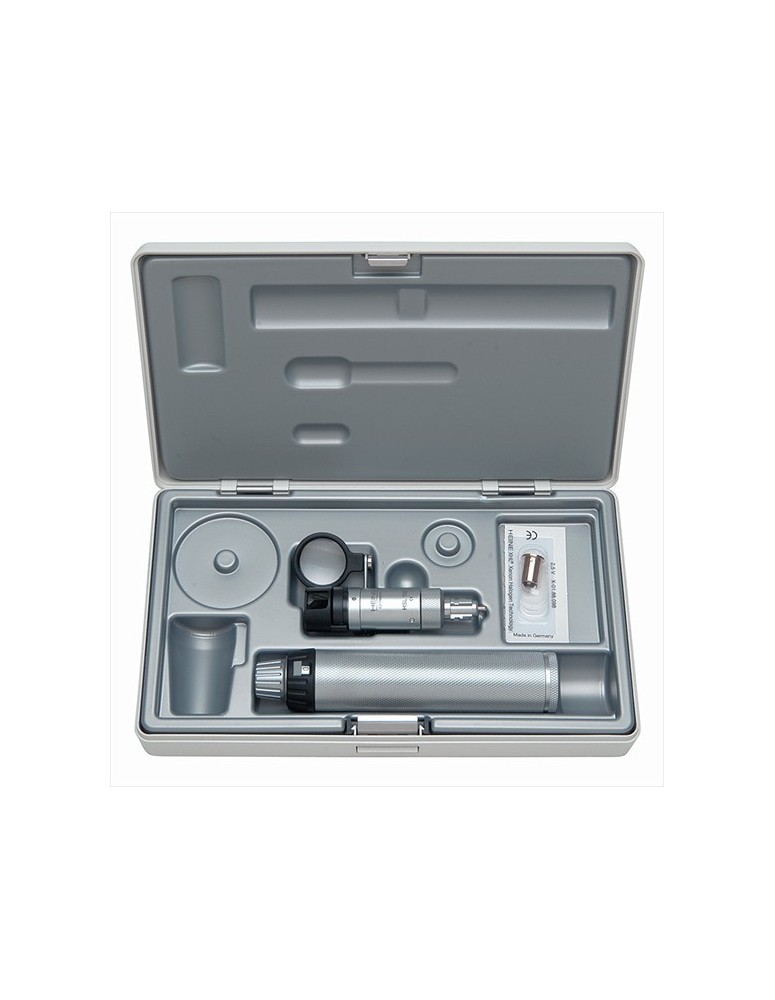 Lampe à fente, à main HEINE HSL 150 avec poignée à pile en etui Lampe à fente, à main HEINE HSL 150 avec poignée à pile en etui