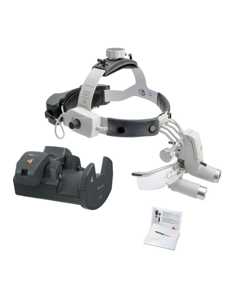 HEINE ML4 LED Kopfleuchte Kit 9 mit HRP Binokularlupen 4x
