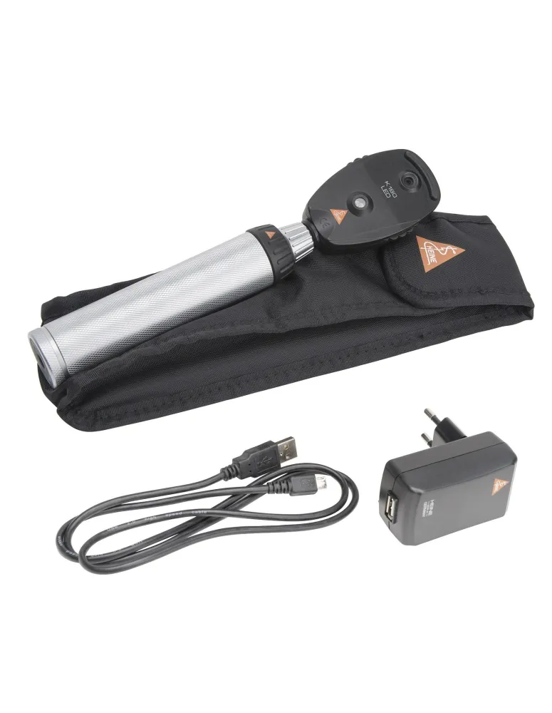 Ophtalmoscope HEINE K180 LED avec poignée rechargeable USB Ophtalmoscope HEINE K180 LED avec poignée rechargeable USB
