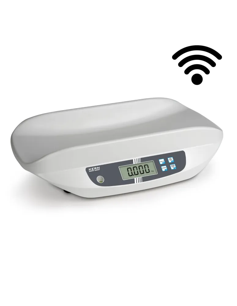 Babywaage mit Eichung und Medizinzulassung KERN MBA-WLAN