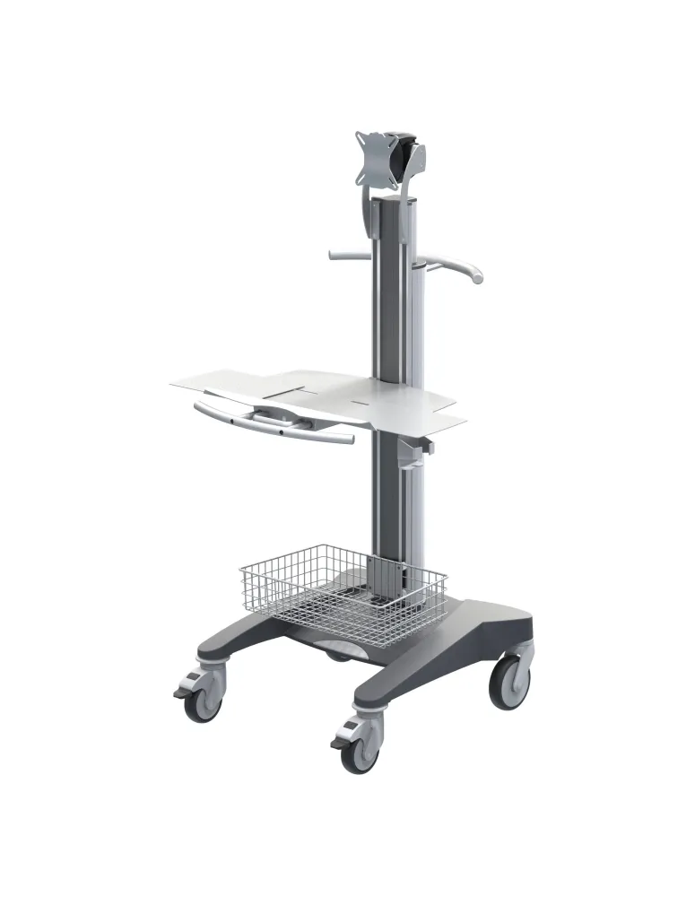 HAEBERLE fuego Monitorwagen mit Liftfunktion, Metall