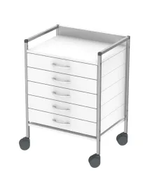 HAEBERLE Variocar Chariot à roulettes 60, 833 mm avec 5 tiroirs