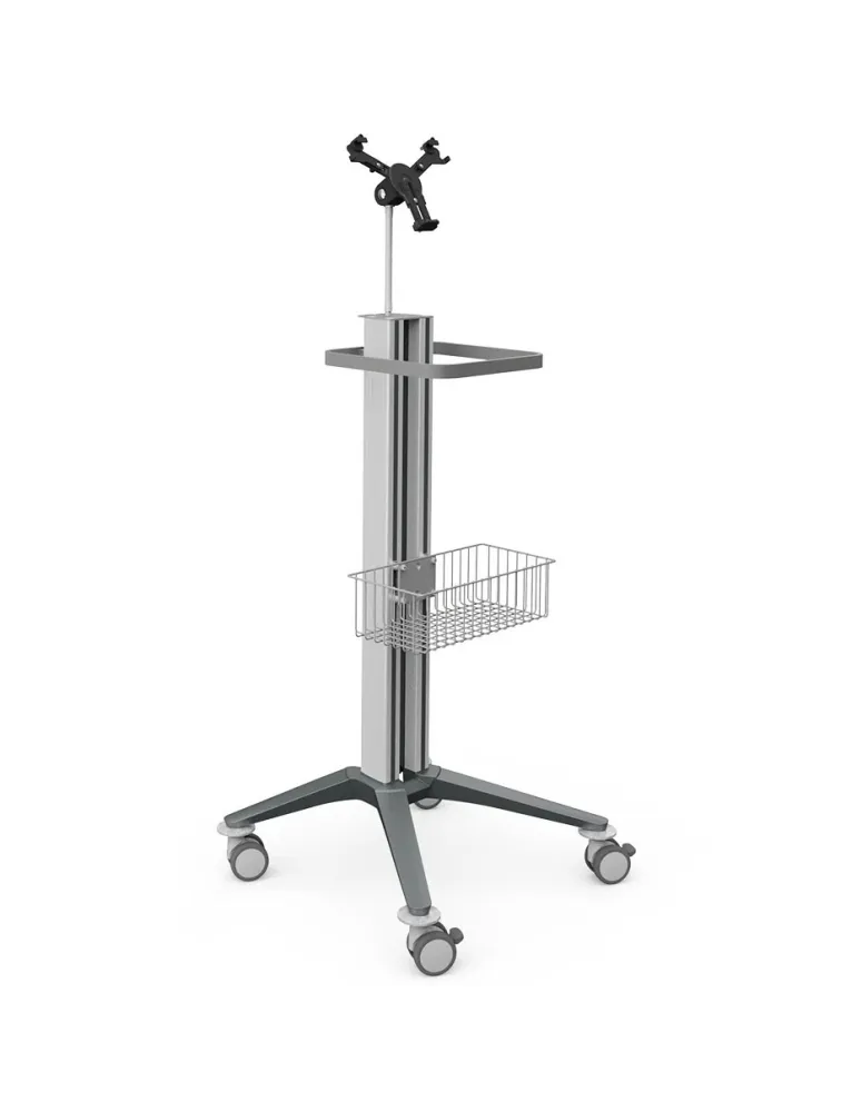 HAEBERLE bravo Tablet und iPad Wagen mit Ablagekorb