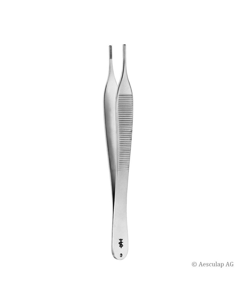 Aesculap anatomische Pinzette Hudson, gerade, fein, 12,5 cm Aesculap anatomische Pinzette Hudson, gerade, fein, 12,5 cm