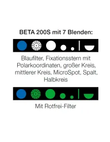 ophtalmoscope HEINE BETA 200S avec 7 diaphragmes