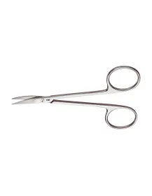 Aesculap Irisschere, gebogen, spitz, 110 mm